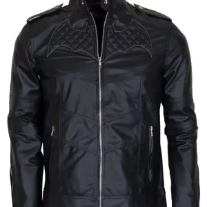 Black 90s Leather Jacket