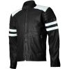 Fight Club Brad Pitt Black Leather Jacket
