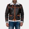 Alpine Brown Fur lined Leather Jacket