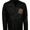 Men’s Apache Black Motorcycle Quilted Biker 90 Leather Jacket