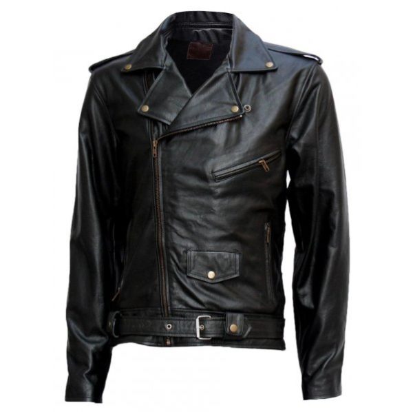 Terminator Black Motorcycle Leather Jacket