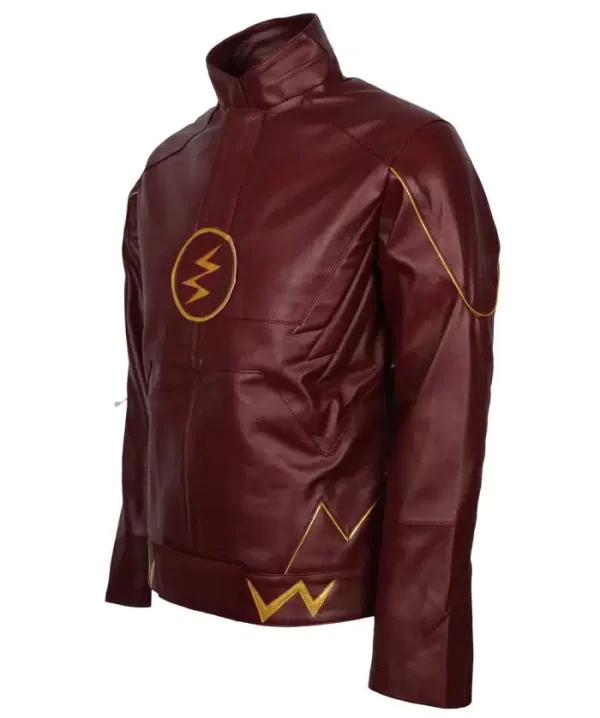 The Flash Barry Allen Grant Gustin Red leather Jacket
