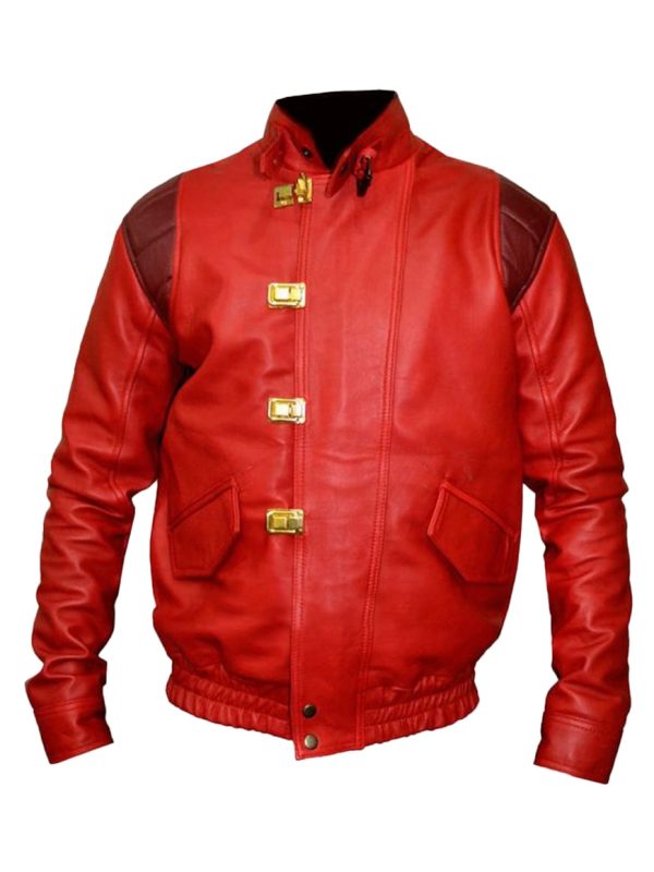 Men’s Akira Red Leather Jacket