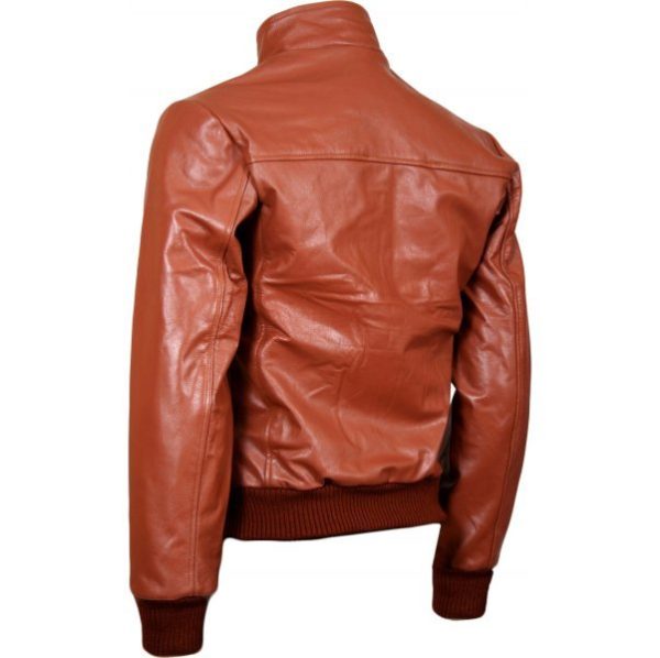Fashion Centric Tan Brown Leather Jacket for Men All Star Leather Jackets