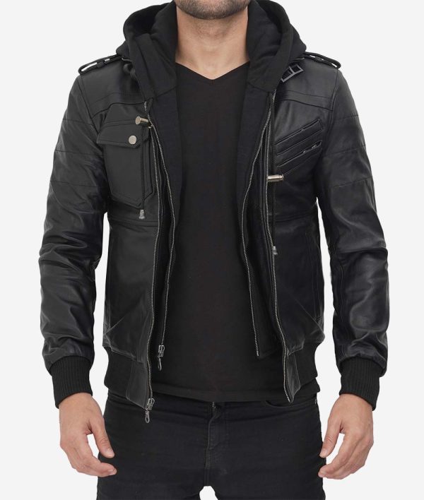 Men's Premium Black leather 90s Jacket