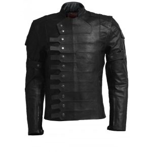 Captain America Winter Black Leather Jacket