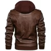Mens Tan Waxed 90s Leather Jacket