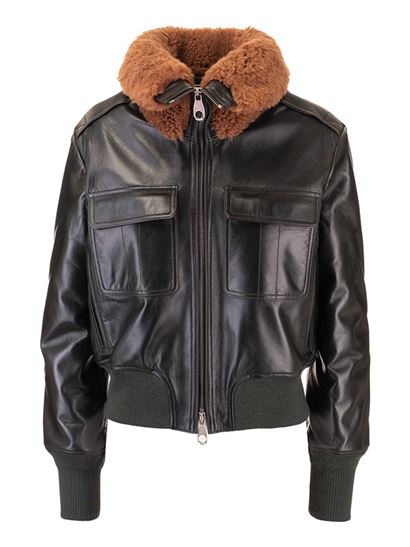 Lamb Leather Aviator Jacket