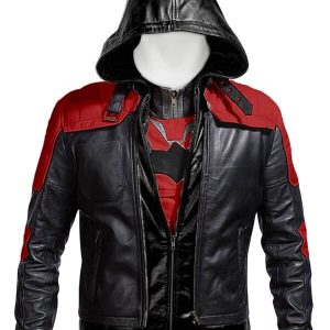Leather Hood Jacket