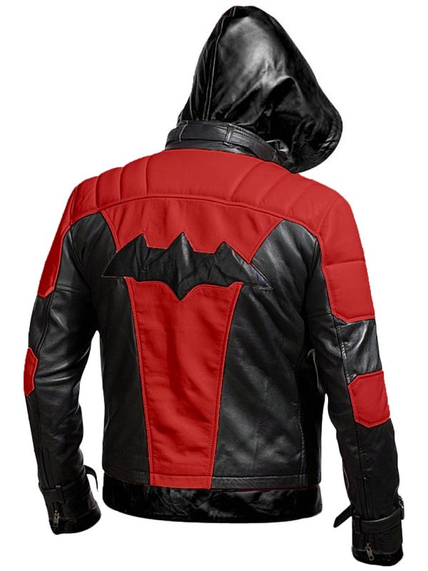 Batman Arkham Knight Leather Hood Jacket