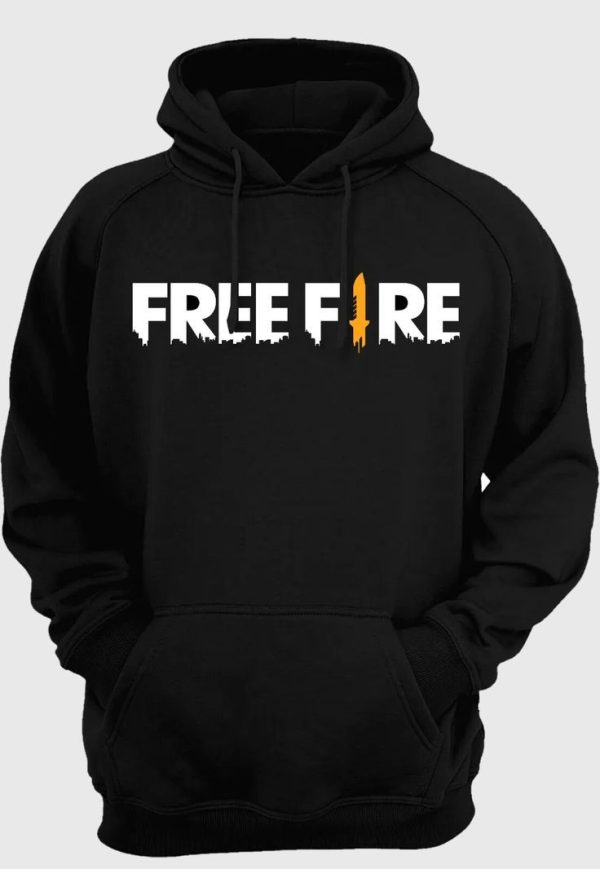 Black Free Fire Game Hoodie