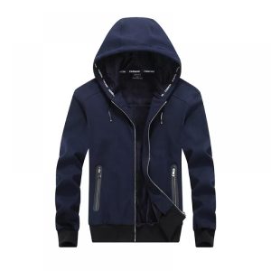 Blue Hooded jacket for men