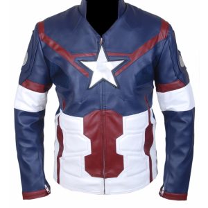 Age Of Ultron Captain America Leather Jacket