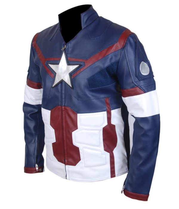 Age Of Ultron Captain America Leather Jacket