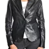 Candice Real Leather Blazer For Women