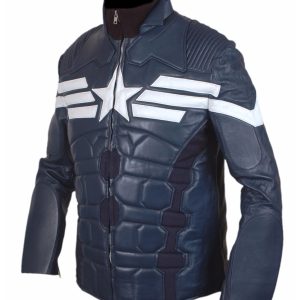 Captain America Motorbike Leather jacket