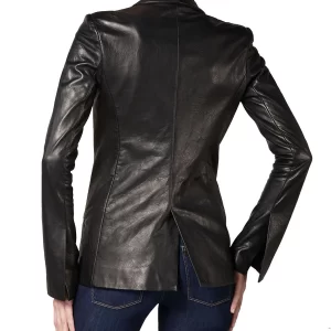 Charlize Women's Real Leather Blazer