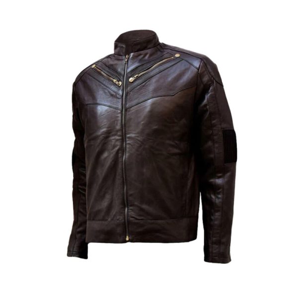 Gold-Zipper-Mens-Brown-Leather-Jacket