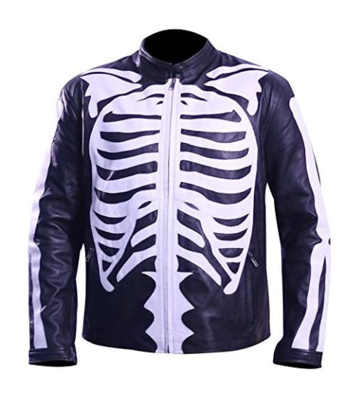 skeleton leather jacket