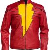 Marvel Shazam as Zachary Levi Genuine Leather Jacket