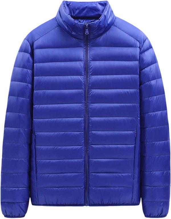 Mens Blue Winter Puffer Jacket