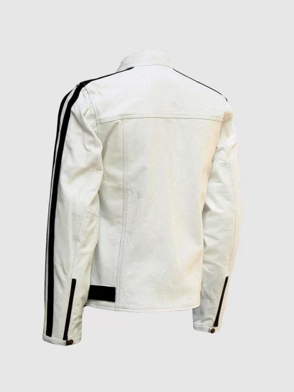 OFF WHITE LEATHER JACKET ALL STAR JACKET
