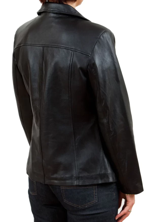 Scarlett Lambskin Women's Leather Blazer