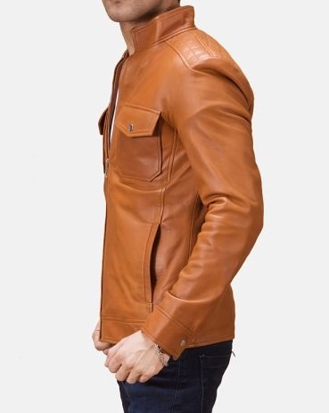 Voltex-Tan-Leather-Biker-Jacket