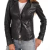 Women's Real Lambskin Leather Blazer