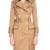 Women’s Belted Button Trench Coat