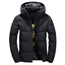 Black Puffer Jacket for Men