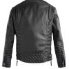 Black Stylish Biker Leather Jacket