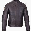 Mens Leather Biker Rocker Jacket