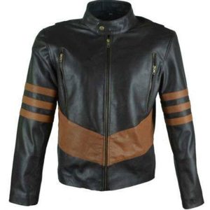 Black Cafe Racer Biker Leather Jacket