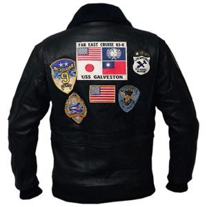 Mens Top Gun Tom Cruise Genuine Bomber Leather Jacket