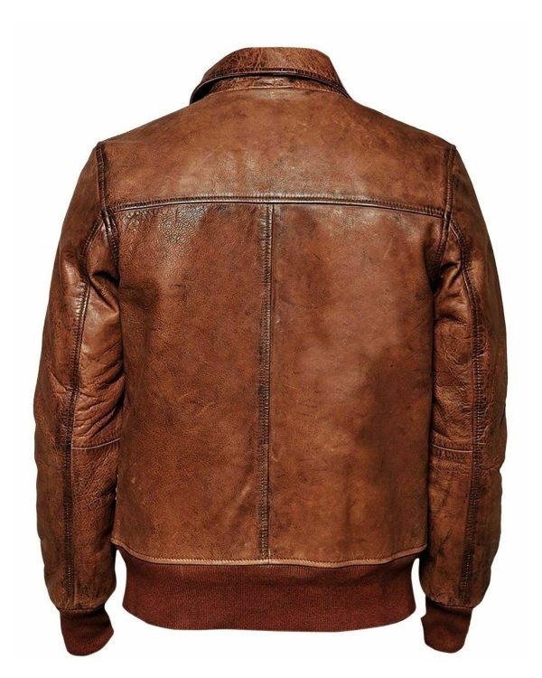 Mens-Vintage-Distressed-Brown-Retro-Biker-Real-Leather-Jacket