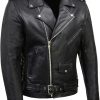 Milwaukee-Leather-Mens- Classic-Side-Lace-Police-Style-biker Jacket