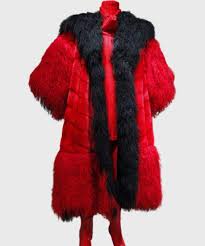 Red fur coat cruella