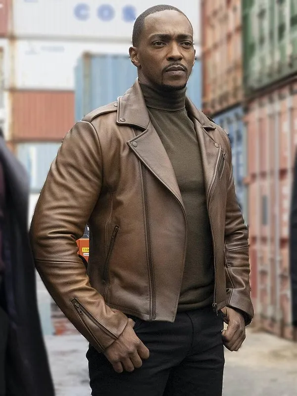 Anthony Mackie The Falcon and the Winter Soldier Leather Jacket