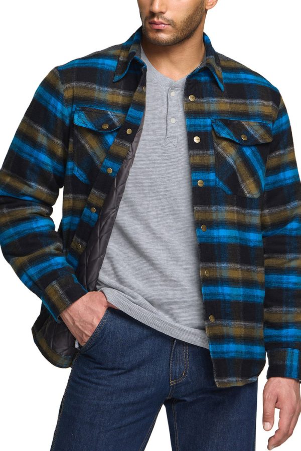 Flannel Shirt Jacket Quilted