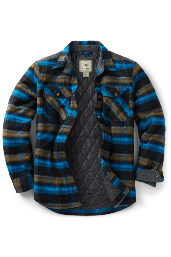 Flannel Shirt Jacket Quilted
